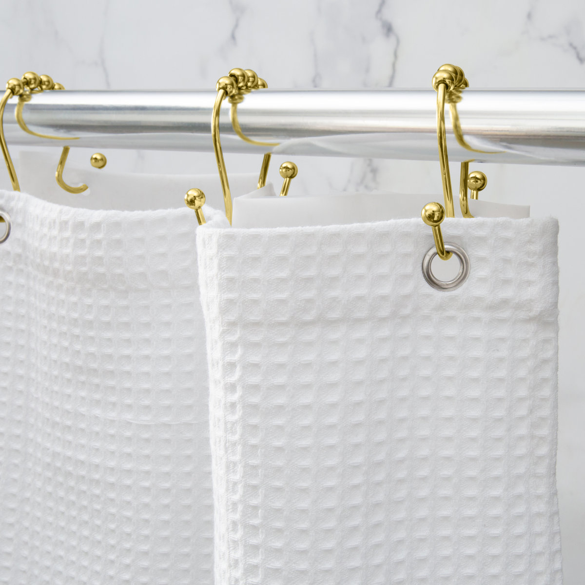 Steel Shower Curtain Hook (Set of 12)